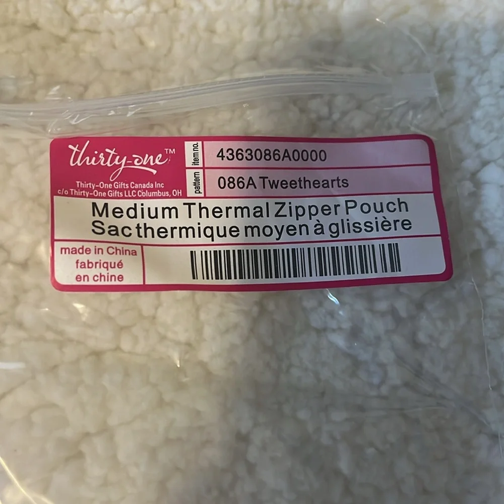 Thermal zipper pouch